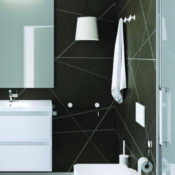 Colgador Bath+ de Cosmic 2756521, Blanco Mate