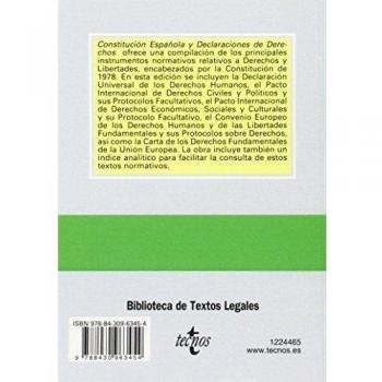 Constitución Española Y Declaraciones De Derechos