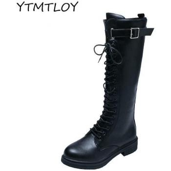 Mujer Winter Boots: botas largas con suela antideslizante y tacón robusto