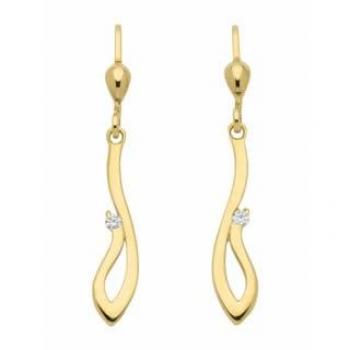 Elegante 333 Gold Ohrringe mit Zirkonia von ADELIA´S