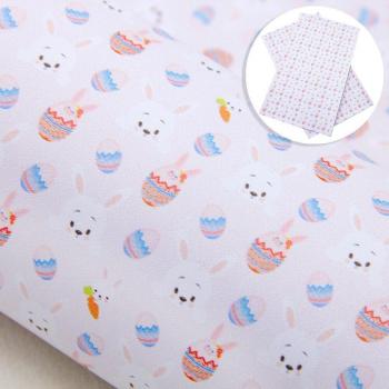 20*34cm DIY Faux Leather Fabric Sheet with Fourth of July Fireworks
