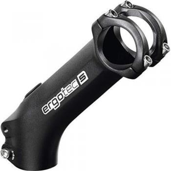 Ergotec Ahead-vorbau High-Charisma 25.4 / Alluminio Al6061-t6, 45°, Manubrio Unisex Adulto, Nero