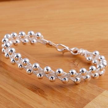 925 Silver Vintage Cross Chain Bracelet for Women