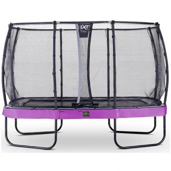EXIT Elegant Premium Outdoor Trampolin 214x366 cm – Lila – Deluxe Netz
