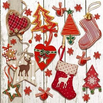 Carta Monouso Tag Natale 20 Tovaglioli 3 Strati