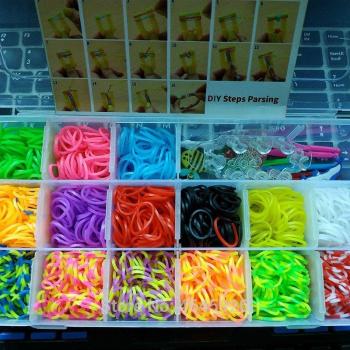 Caja de gomas para hacer pulseras
