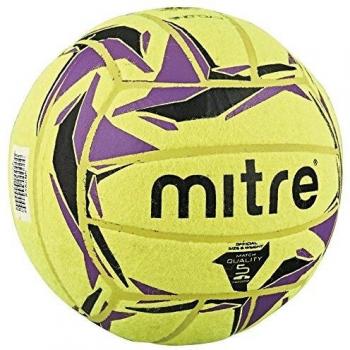 Mitre Cyclone Indoor Training Ball (Yellow/Black/Purple), Size 4