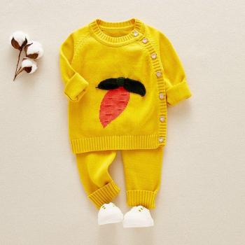Newborn Baby Knitted Jumpsuit Set