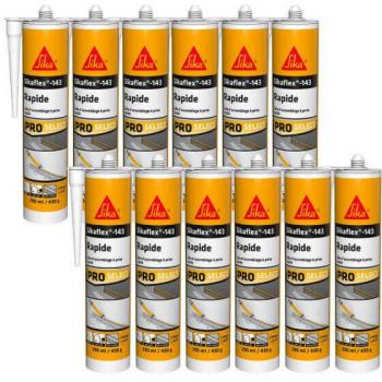 Kit 12 mastics Sika 143 Rapide – Blanc 290 ml