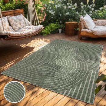 Paco Home Tapis Salon Scandinave Vert 240x340 cm