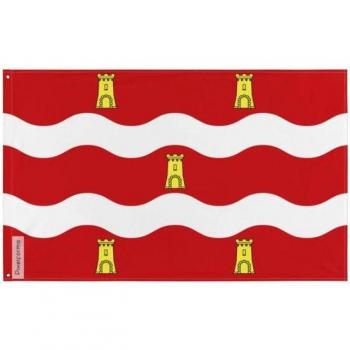 Two‑Sided Poly Flag 120x180 cm – Deux-Sèvres, Iron Eyelet Finish