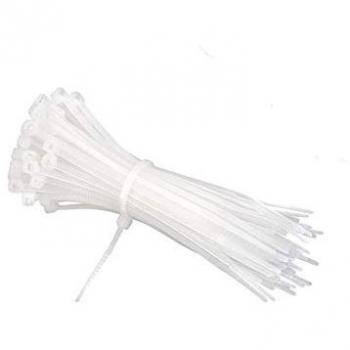 Fascette per cavi in nylon bianche 3,6x200 mm