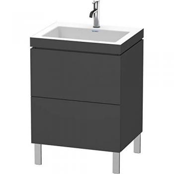 Meuble sous-vasque Duravit L-Cube 2 coulissants graphite mat