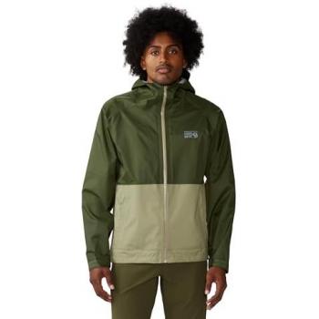 Chaqueta con Capucha Mountain Hardwear Threshold Verde Oscuro Beige L
