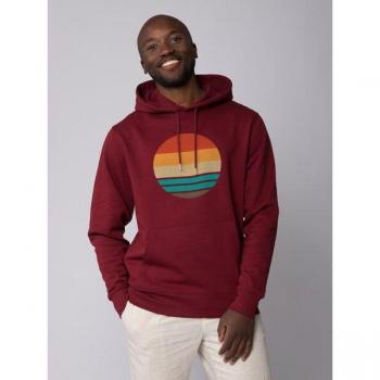 Watapparel “Sunset Ocean” – Felpa Mista in Borgogna