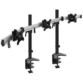 HFTEK 3-Fach-Monitorarm-Halterung Tischhalterung für 3 Monitore 15 – 34 Zoll VESA 75/100 (MP230C-XL)