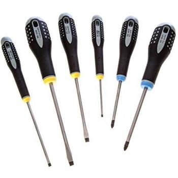 Destornillador ergonómico Bahco 6 piezas – 4 rectas + 2 Pozidriv