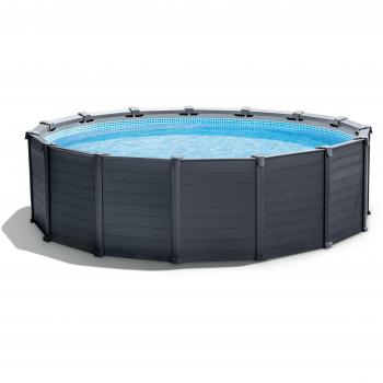 Piscina Intex 478xH124 Tubular Graphite