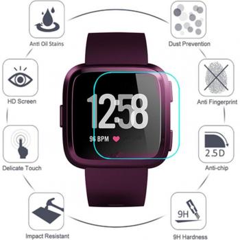 Film de protection HD 9H 2.5D pour Fitbit Versa (lot de 2 pièces)