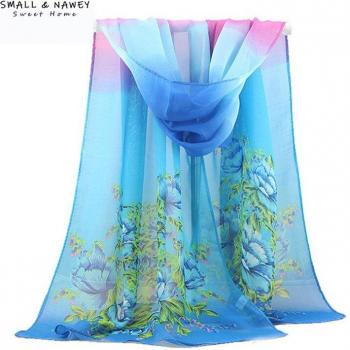 Wild Style Polka Dot Georgette Scarf 50x160CM