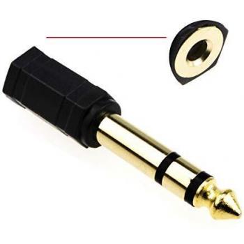 5mm Stereo Socket to 6.35mm Jack Adapter GOLD