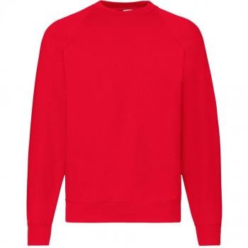 Fruit of the Loom Mens Raglan Sleeve Belcoro Sweatshirt (Red)