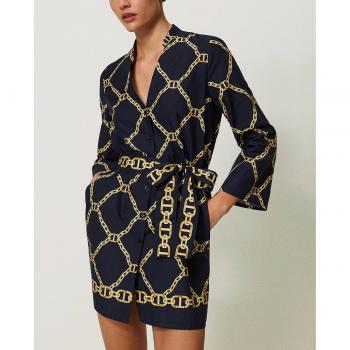 Twinset Vestito popeline catene
