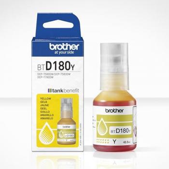 Encre jaune Brother BTD180Y pour DCP-T580DW