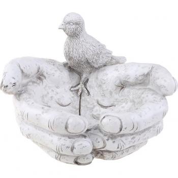 Vogel Zubringer Skulptur für Terrasse und Veranda
