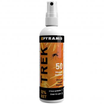 Pyramid Trek 50 Malaria Zika Bug Resilient Deet Spray