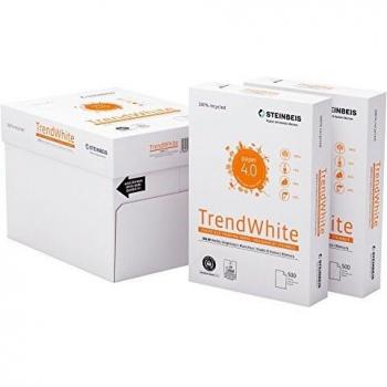 PAQUETE 500 HOJAS PAPEL RECICLADO A4 TREND WHITE 80GR. ISO 80 STEINBEI Steinbeis 144073