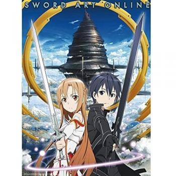 Arte de Asuna & Kirito (Aincrad) – Poster