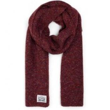 Levi's Signature Bordeaux Patch Design Scarf – All Sizes
