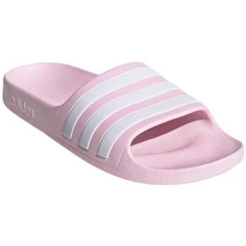 Children's adidas Adilette Aqua Slides Pink/White
