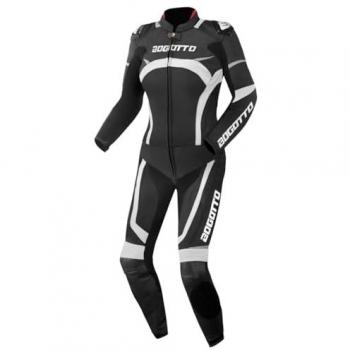 Abito Motociclista Bogotto Misano Femme Nero-Bianco 38