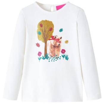 Ecru Long Sleeve T-Shirt for Kids 92