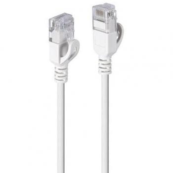 Lindy 0.3m Cat6a U/FTP Ultra Slim RJ45 Network Cable, Grey