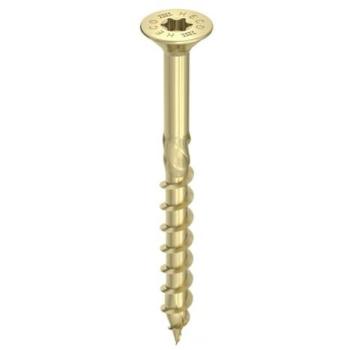 Gelbe verzinkte Teilgewinde-Senkkopfschraube Heco Topix Plus – 6 × 60 mm