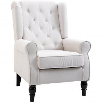 Fauteuil Chic avec Capitonnage HOMCOM