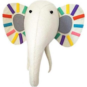 Décoration murale éléphant peluche enfant – pièce festive