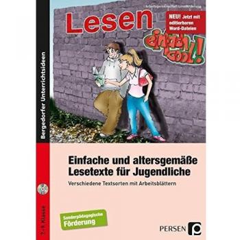 Einfache u. altersgemäße Lesetexte für Jugendliche: Verschiedene Textsorten mit Arbeitsblättern