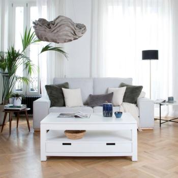 Mesa Elevada Laca Madera Blanca