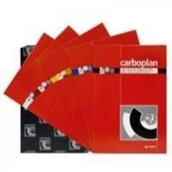 Paq/100 hojas papel de calco azul 210x330mm carboplan