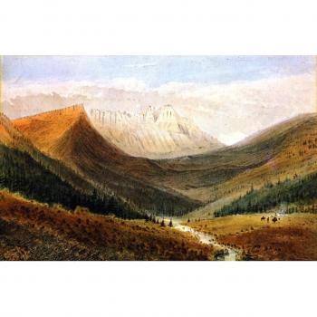 Póster Artístico 20x33 cm – Montaña Kishi en Columbia Británica