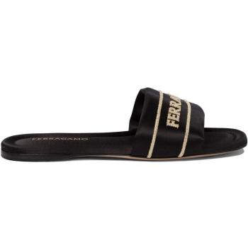 Ferragamo Women's Black Slip-On Mules, Size 5 – 0781252