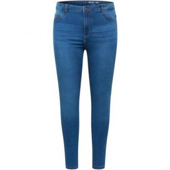 Noisy May Mittelblaue Curve Jeans