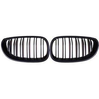 Rejillas de parachoques delantero BMW 5 Series E60 E61 2003 negro mate