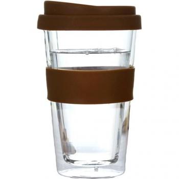 400ml Travel Coffee Mug with Silicone Cover and Lid