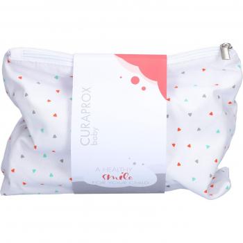 Kuraprox Baby Starter Set 0 (Pink) – Zahnbürste, Beißring + Schnuller