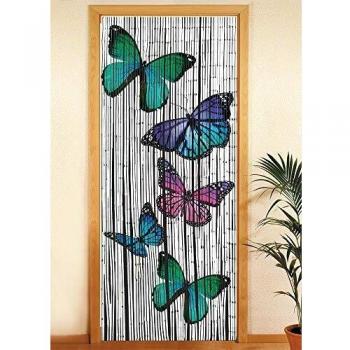 WENKO Türvorhang, Hakenaufhängung (1 St), halbtransparent, BxH: 90x200 cm